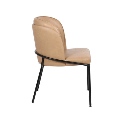 Jagger Tan Vegan Leather Dining Chair, Set of 2