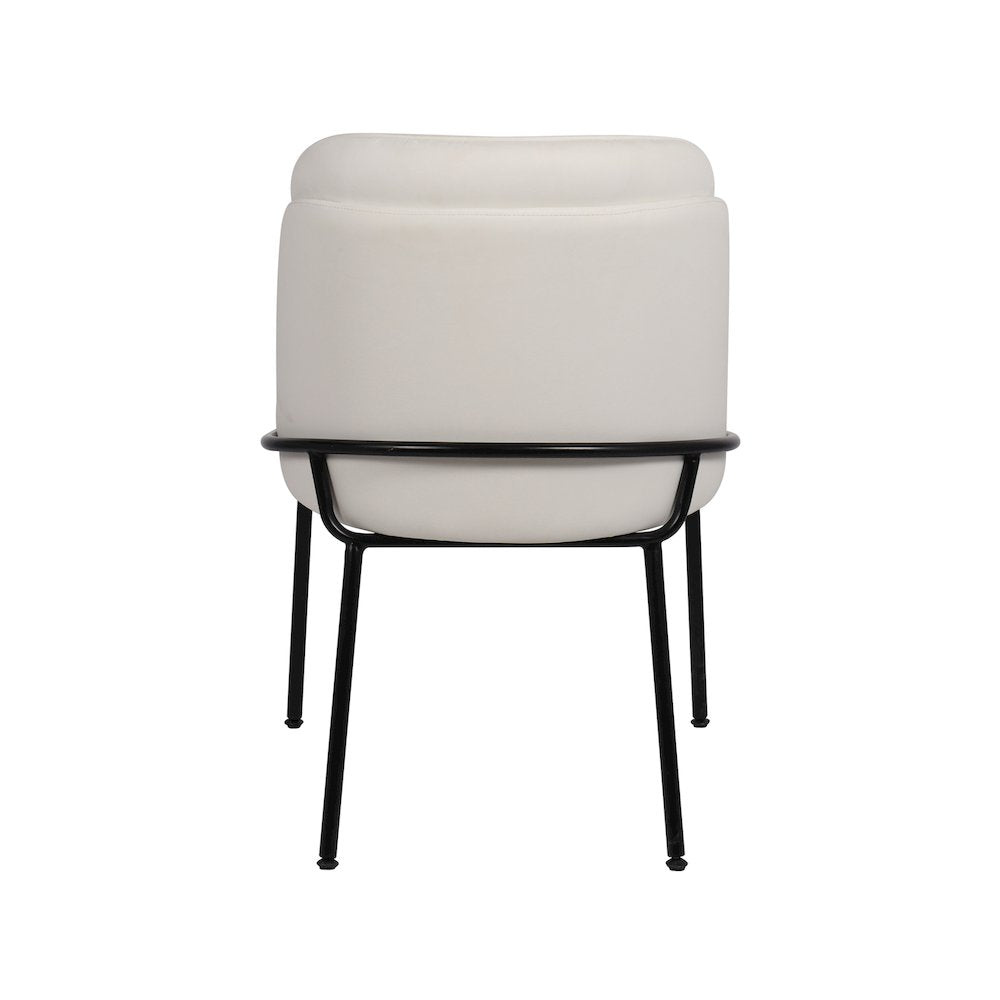 Jagger White Vegan Leather Dining Chair, Set of 2