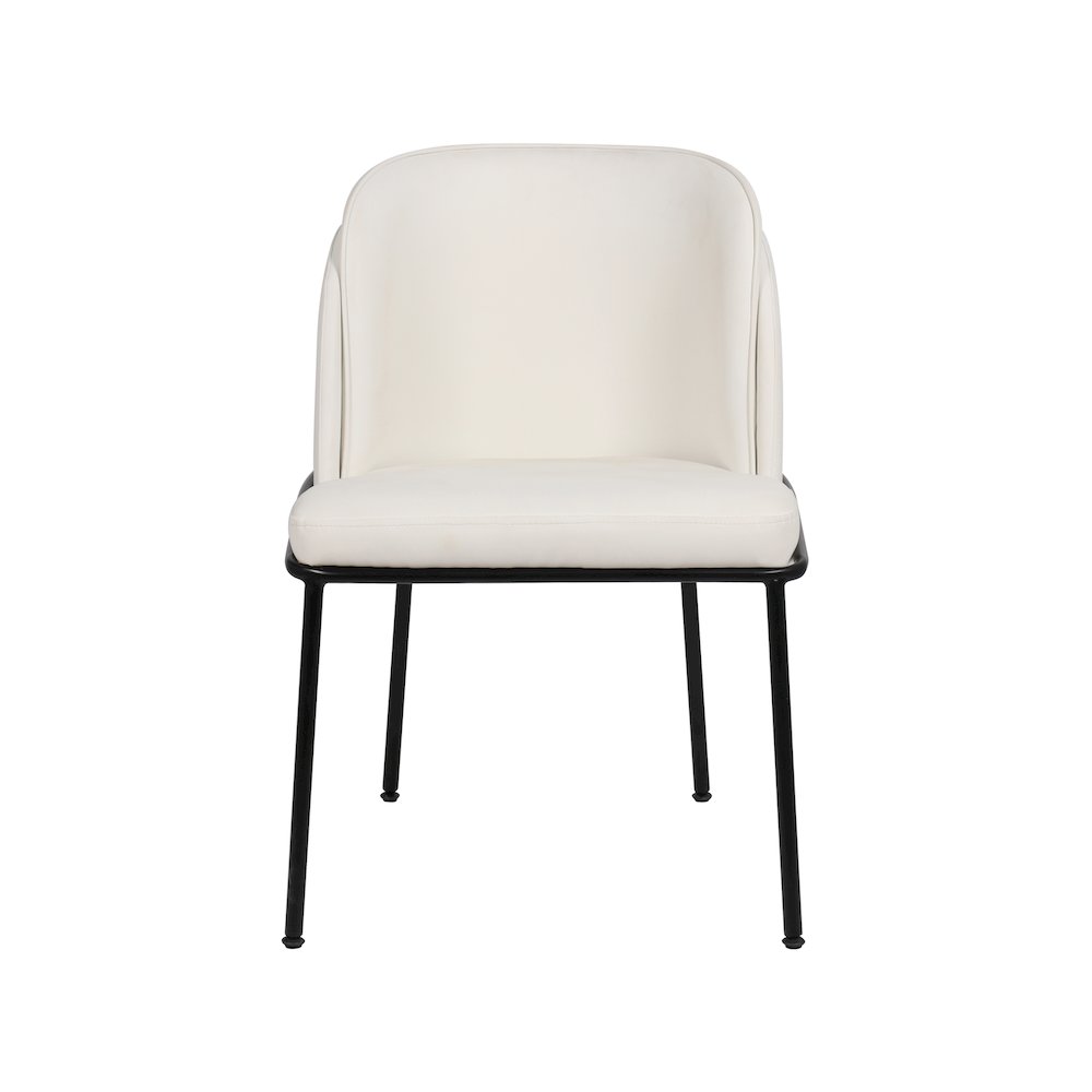 Jagger White Vegan Leather Dining Chair, Set of 2