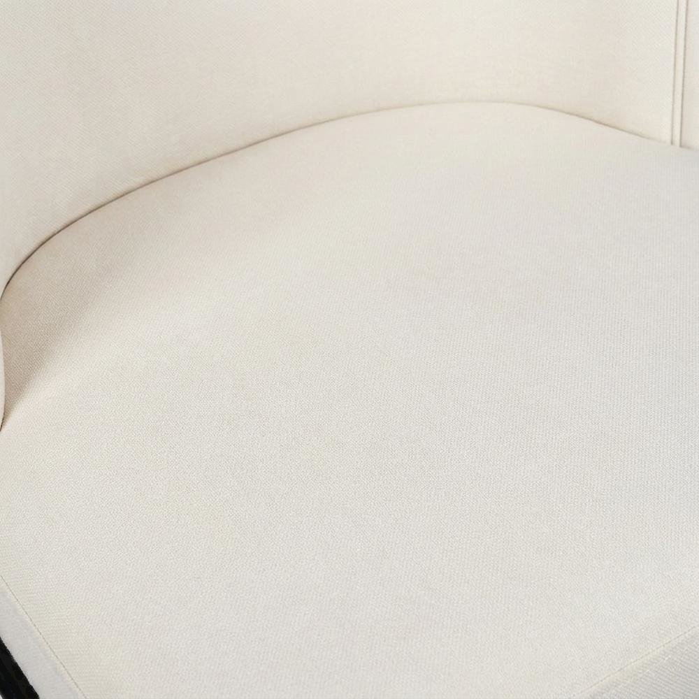 Starlight Canyon Home Vegan Leather Dining Chairs Set of 2, White Vegan Leather