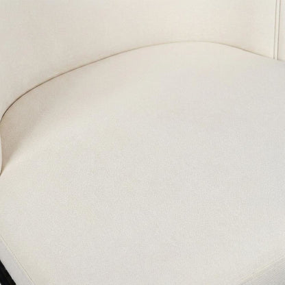 Starlight Canyon Home Vegan Leather Dining Chairs Set of 2, White Vegan Leather