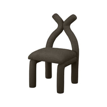 Xena Brown Boucle Fabric Accent/Dining Chair