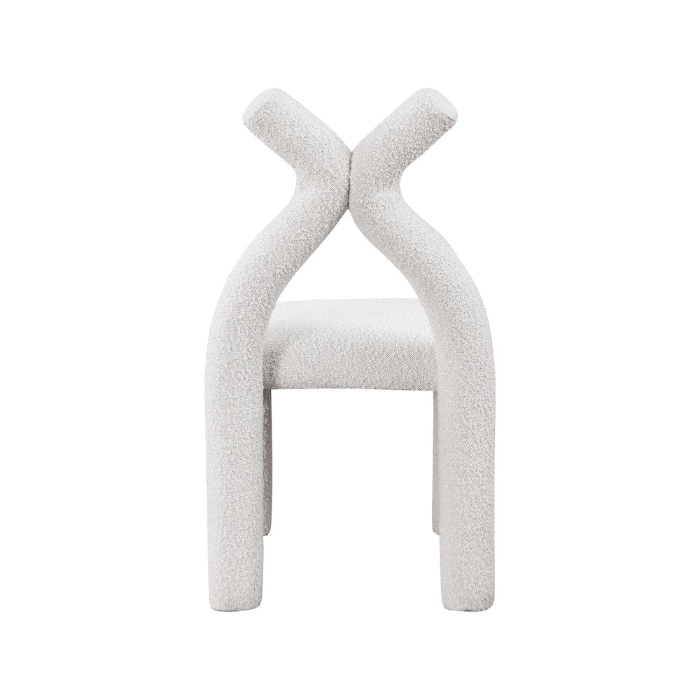 Xena Cream Boucle Fabric Accent/Dining Chair
