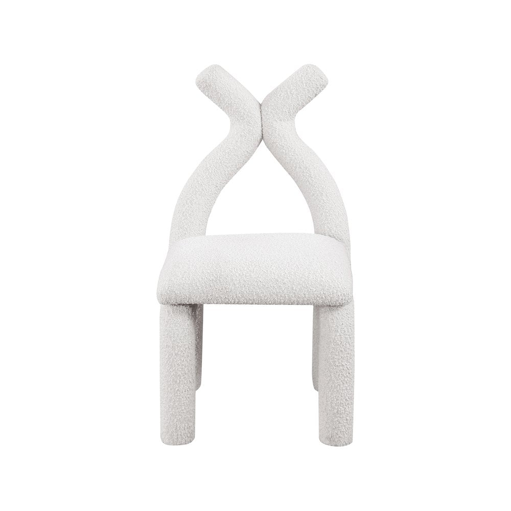 Xena Cream Boucle Fabric Accent/Dining Chair