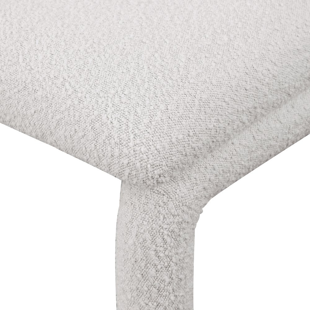 Xena Cream Boucle Fabric Accent/Dining Chair