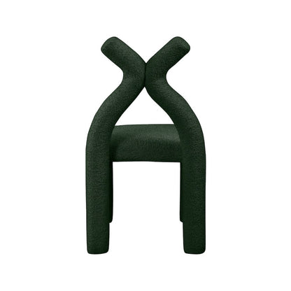 Xena Green Boucle Fabric Accent/Dining Chair
