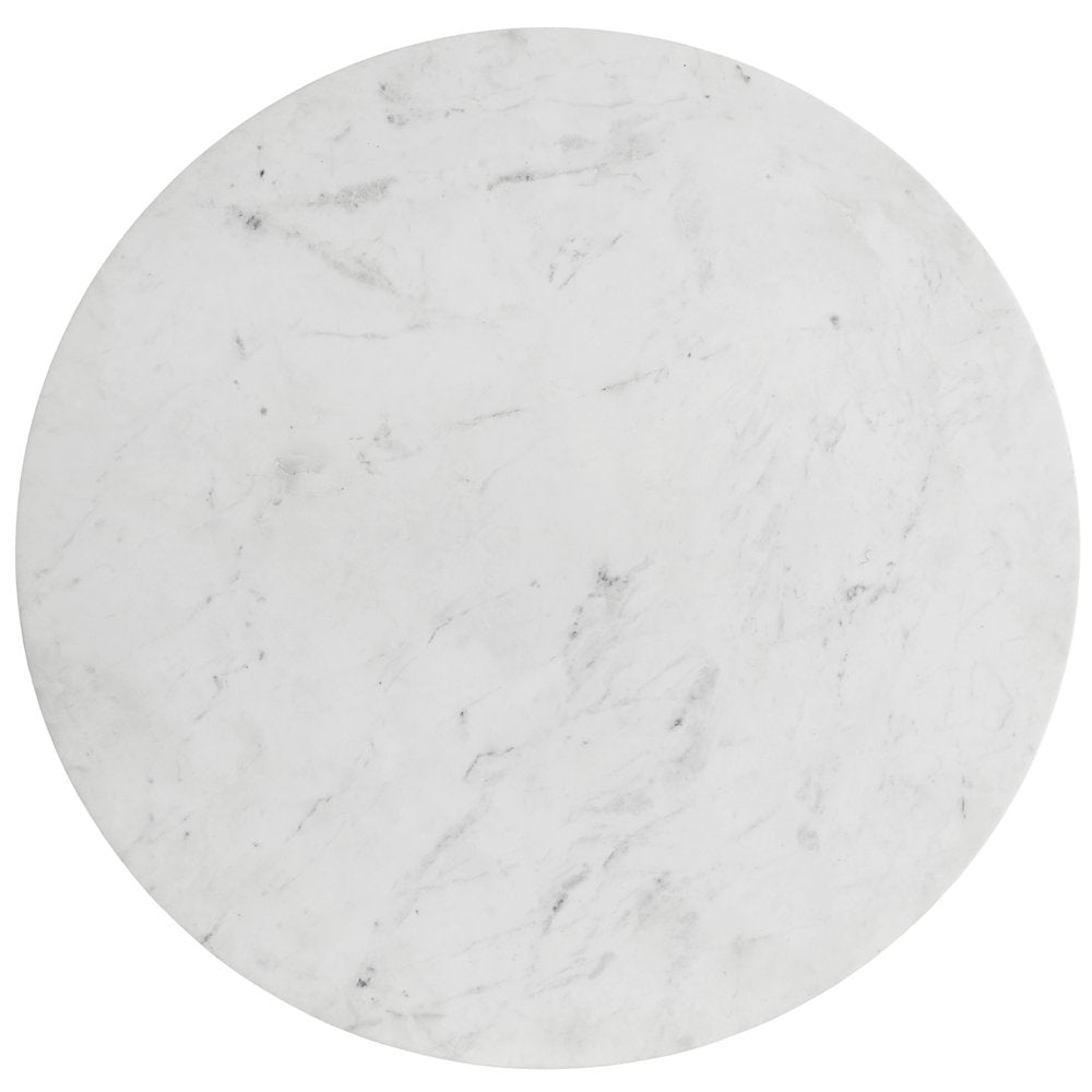 Emery White Marble Dining Table