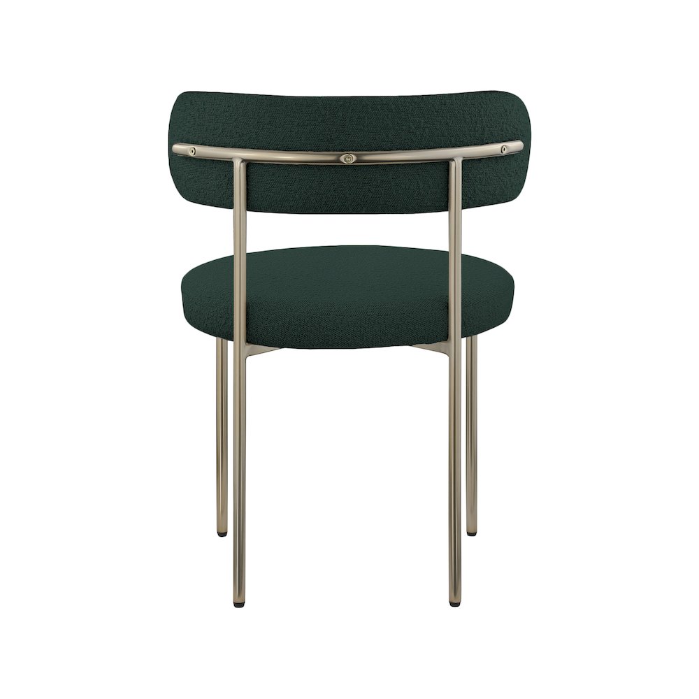 Beacon Green Boucle Fabric Dining Chair, Set of 2