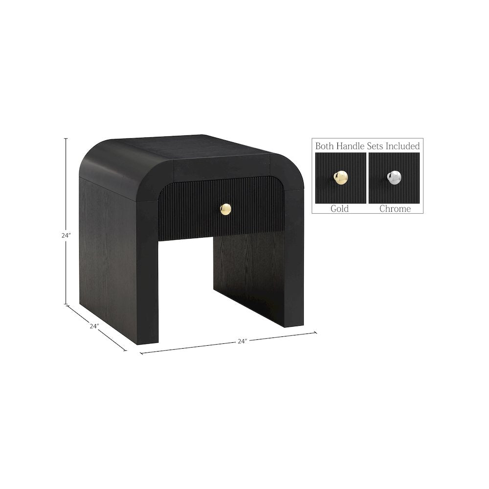 Artisto Black End Table