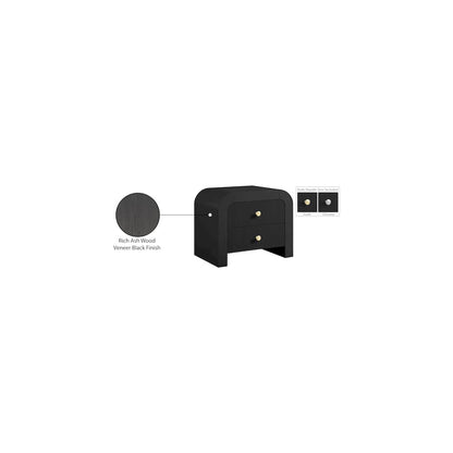 Artisto Black Night Stand