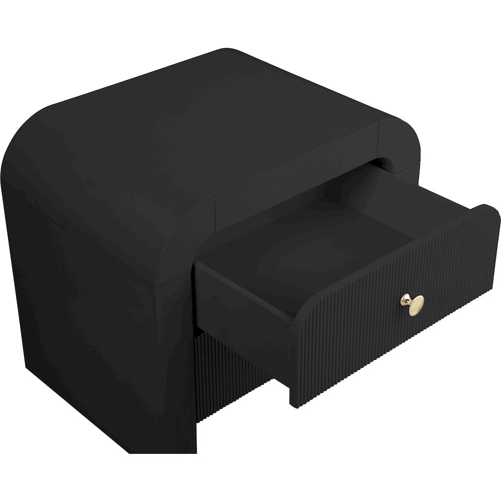 Artisto Black Night Stand