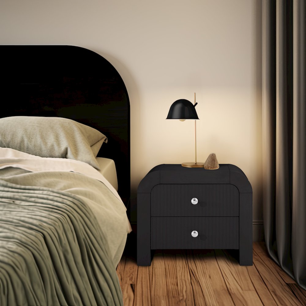 Artisto Black Night Stand