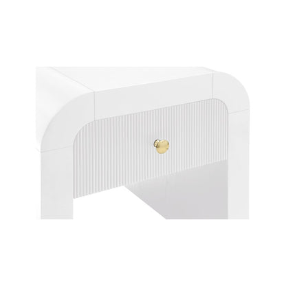 Artisto White End Table