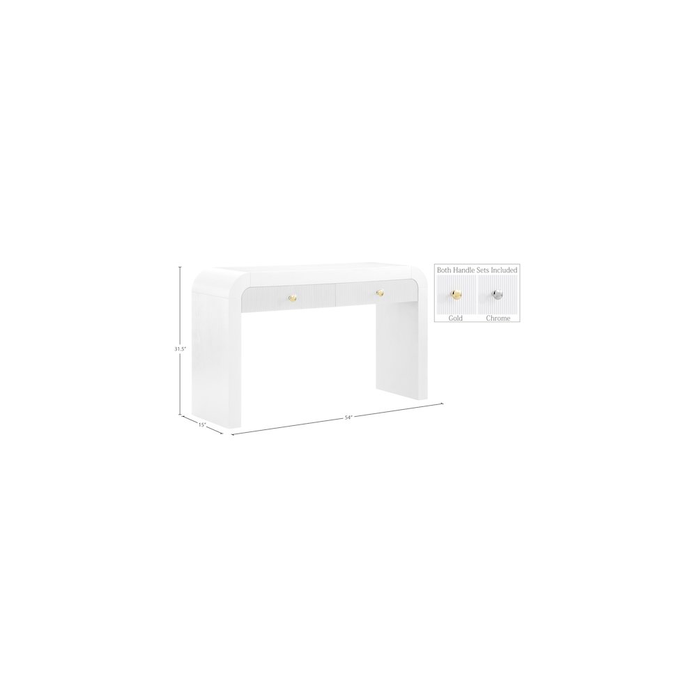 Artisto White Console Table
