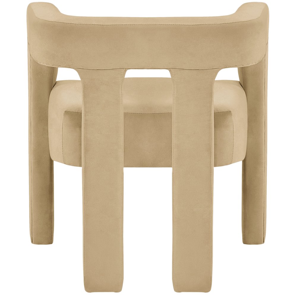Athena Camel Velvet Dining Chair