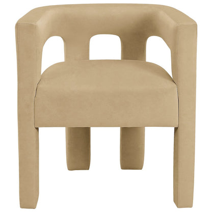 Athena Camel Velvet Dining Chair