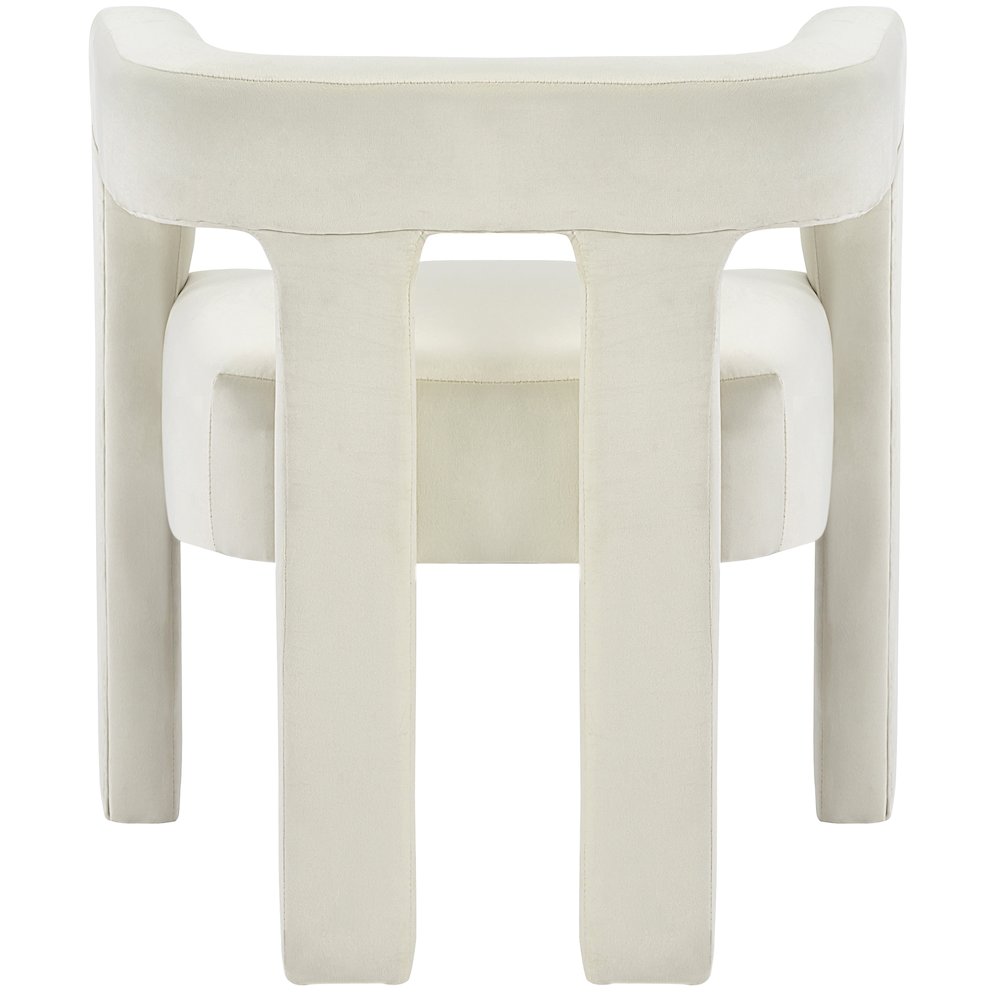 Athena Cream Velvet Dining Chair