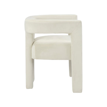 Athena Cream Velvet Dining Chair
