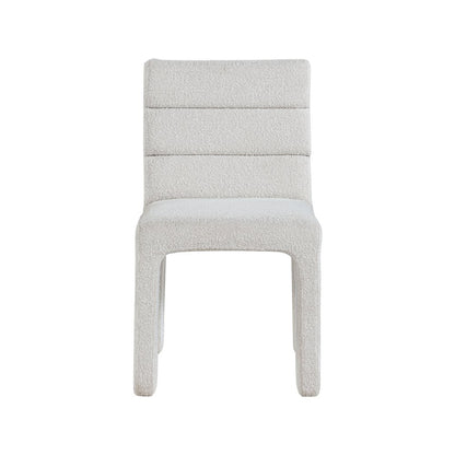 Kai Cream Boucle Fabric Dining Chair, Set of 2