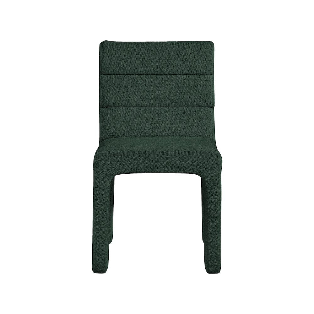 Kai Green Boucle Fabric Dining Chair, Set of 2