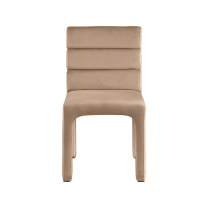 Kai Beige Velvet Dining Chair, Set of 2