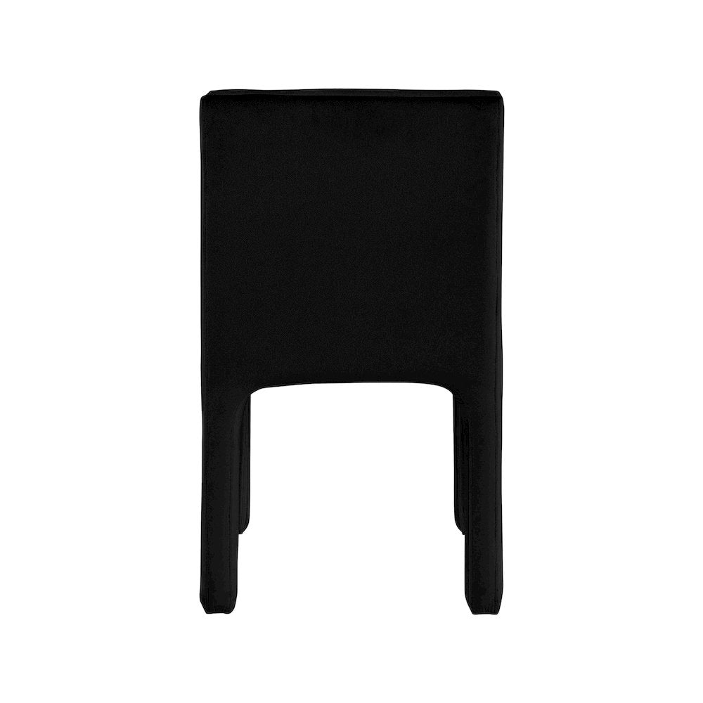 Kai Black Velvet Dining Chair, Set of 2