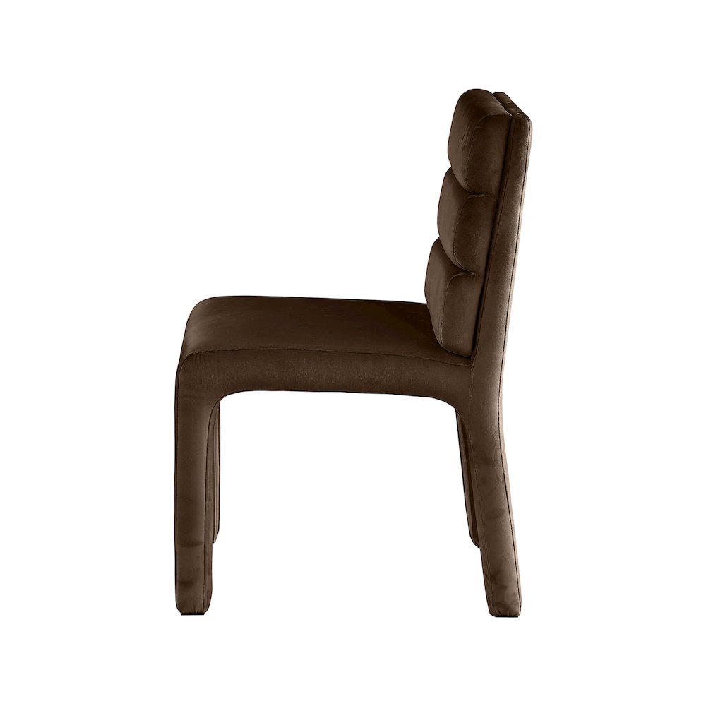 Kai Brown Velvet Dining Chair, Set of 2