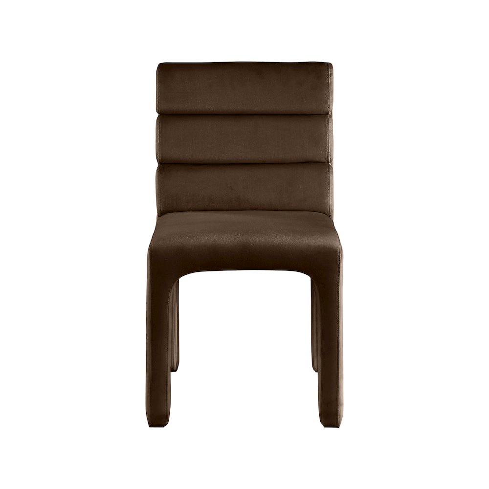Kai Brown Velvet Dining Chair, Set of 2