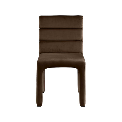 Kai Brown Velvet Dining Chair, Set of 2
