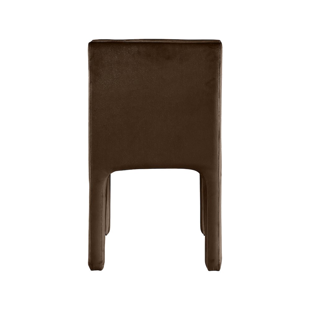 Kai Brown Velvet Dining Chair, Set of 2