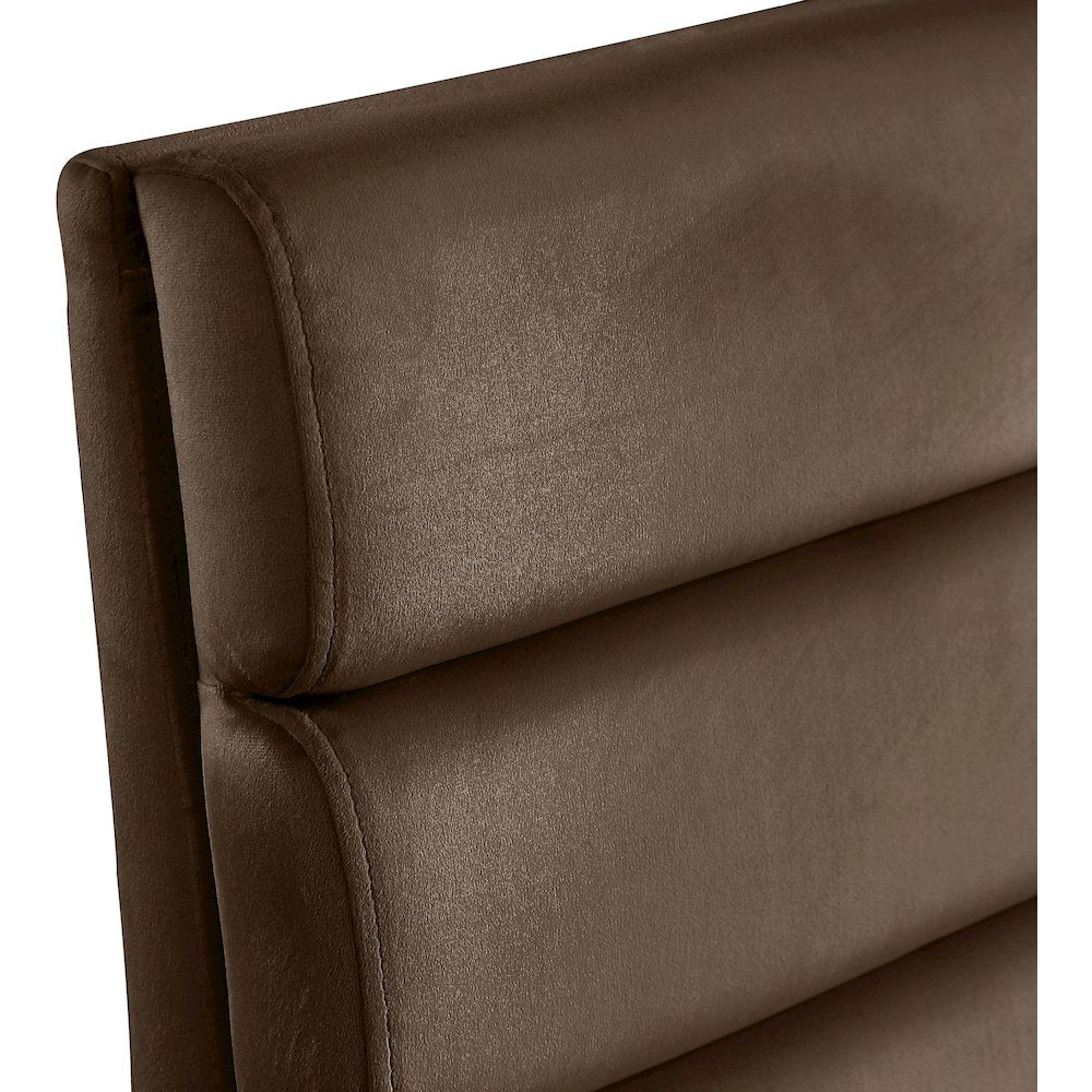 Kai Brown Velvet Dining Chair, Set of 2