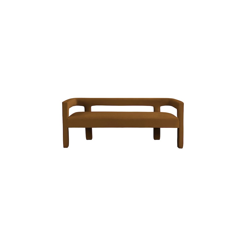 Athena Saddle Velvet Bench
