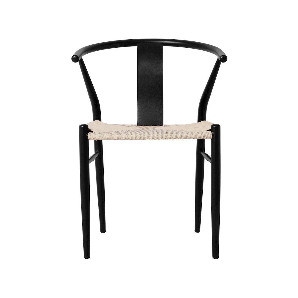 Beck Beige Hand Woven Rope Dining Chair, Set of 2