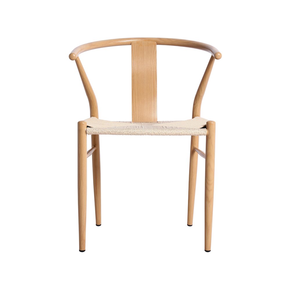 Beck Beige Hand Woven Rope Dining Chair, Set of 2