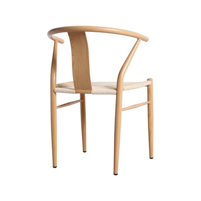 Beck Beige Hand Woven Rope Dining Chair, Set of 2