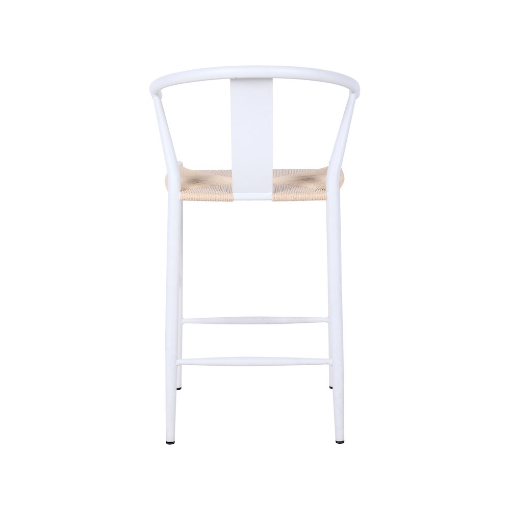 Beck Beige Hand Woven Rope Stool, Set of 2