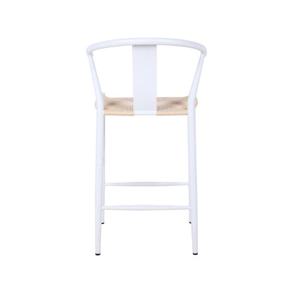 Beck Beige Hand Woven Rope Stool, Set of 2