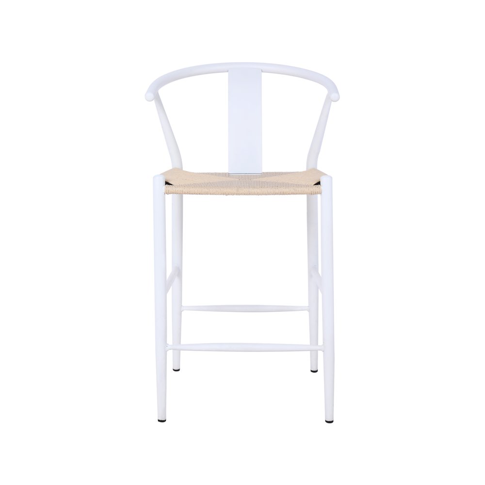 Beck Beige Hand Woven Rope Stool, Set of 2