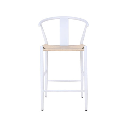 Beck Beige Hand Woven Rope Stool, Set of 2