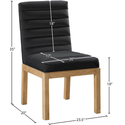 Evelyn Black Velvet Dining Chair