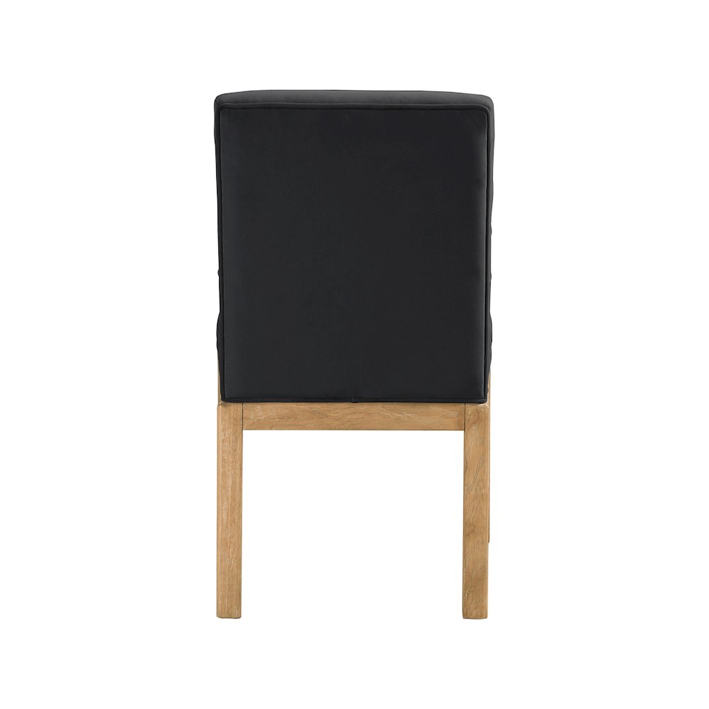 Evelyn Black Velvet Dining Chair