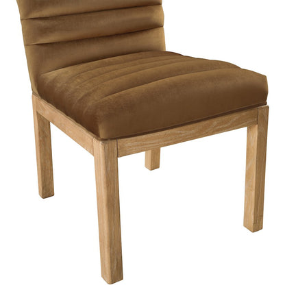 Evelyn Saddle Velvet Dining Chair