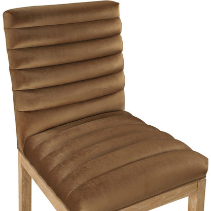 Evelyn Saddle Velvet Dining Chair
