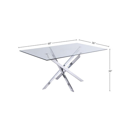 Xander Chrome Dining Table