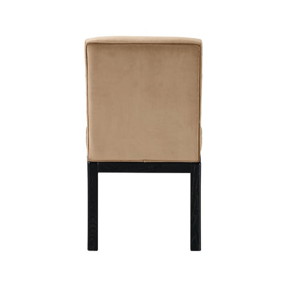 Evelyn Beige Velvet Dining Chair