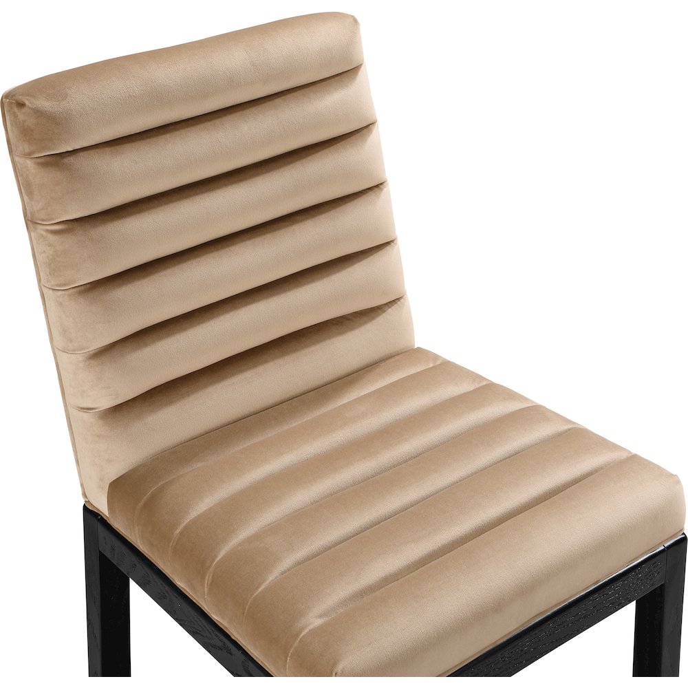 Evelyn Beige Velvet Dining Chair