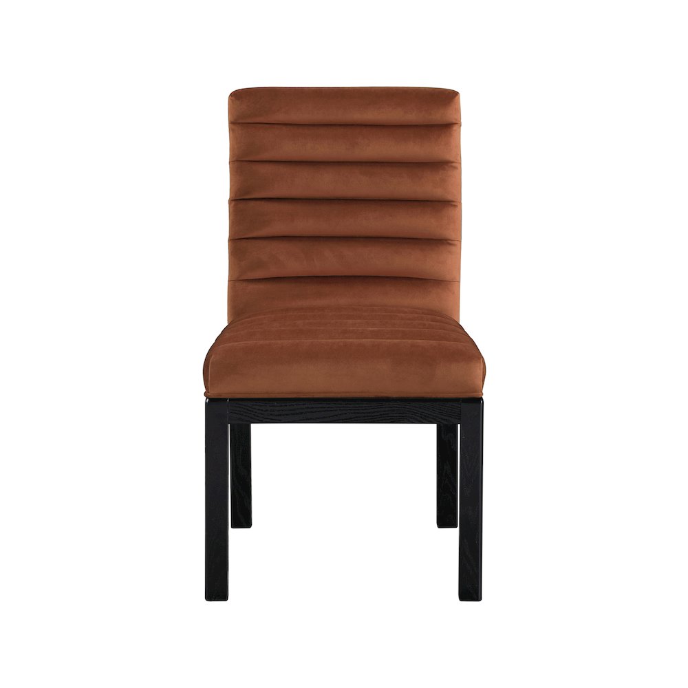 Evelyn Cognac Velvet Dining Chair