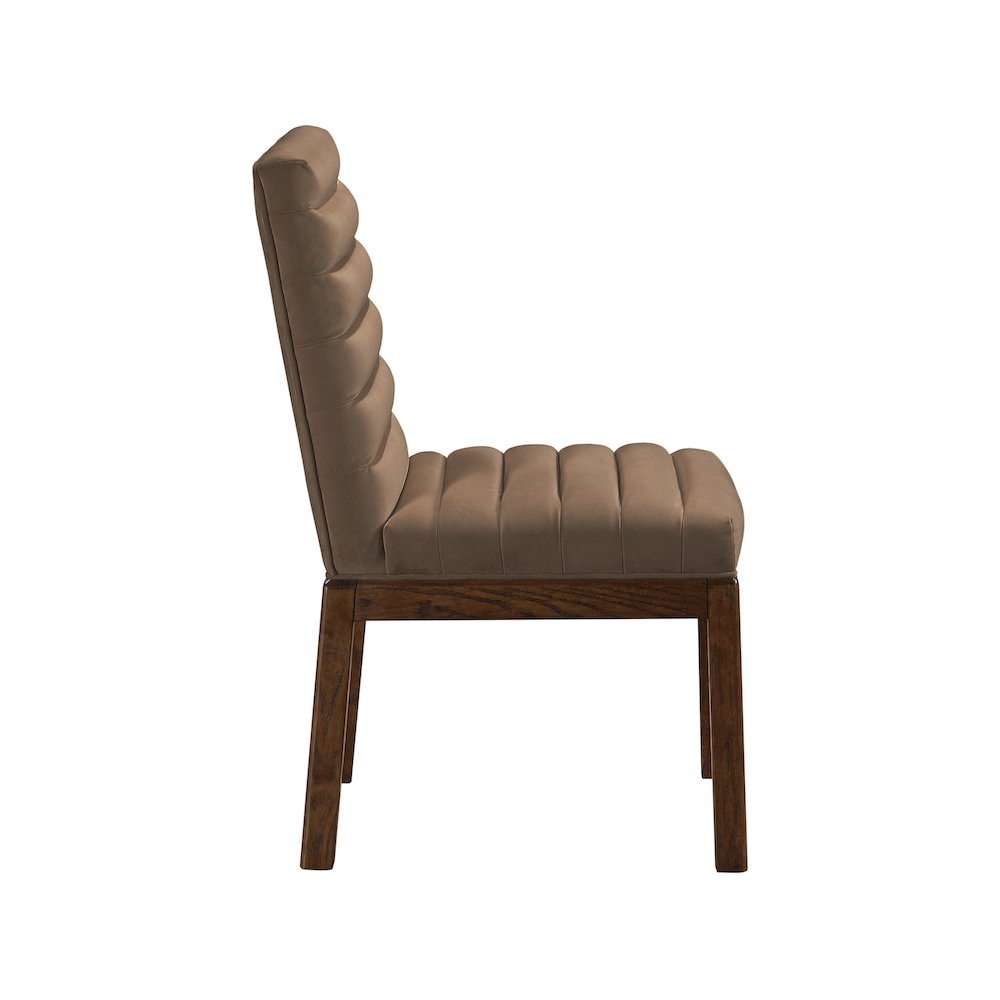 Evelyn Brown Velvet Dining Chair
