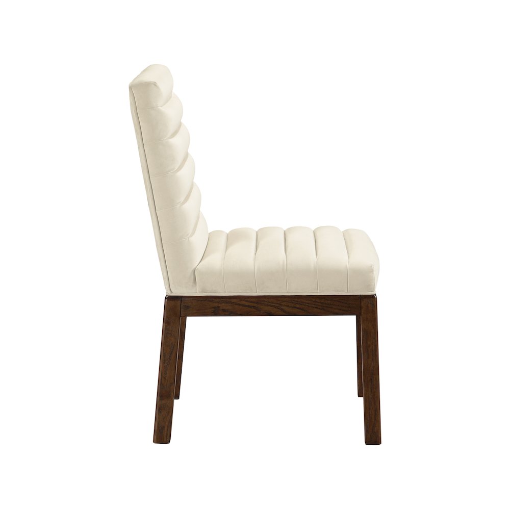 Evelyn Cream Velvet Dining Chair