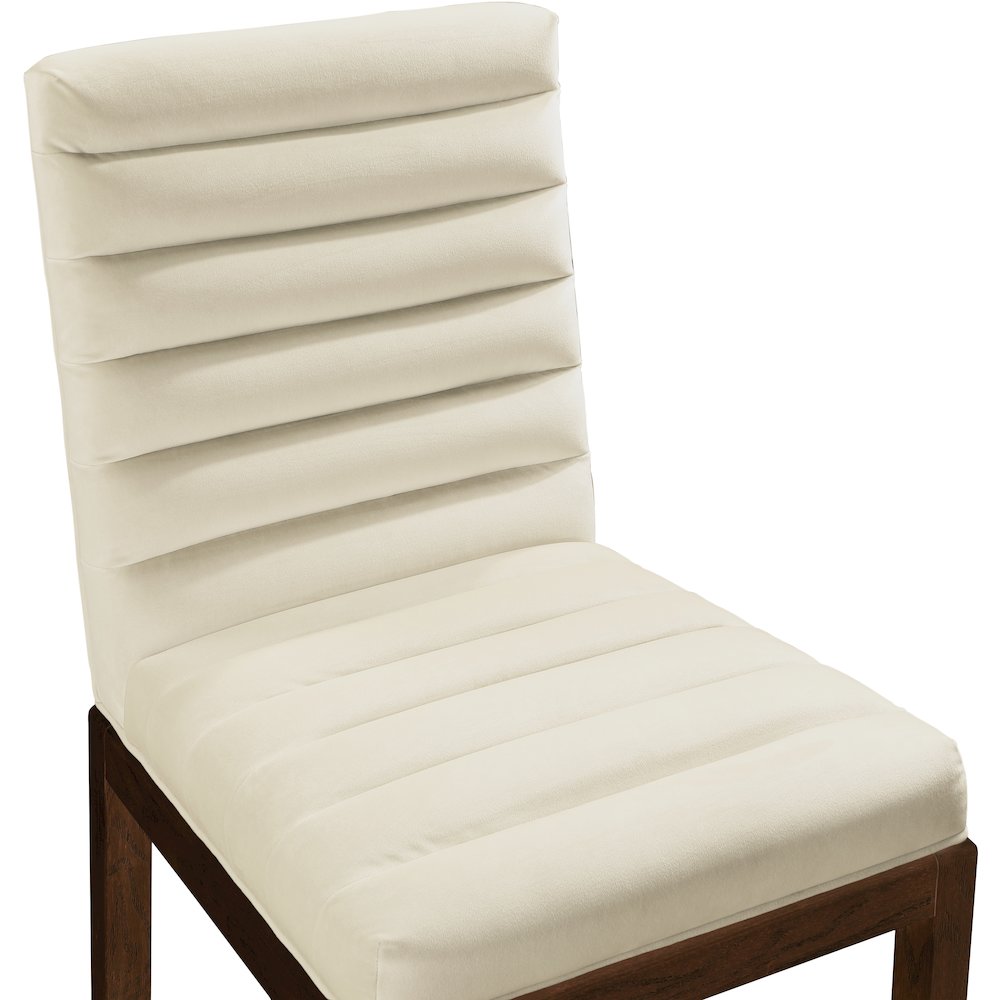 Evelyn Cream Velvet Dining Chair